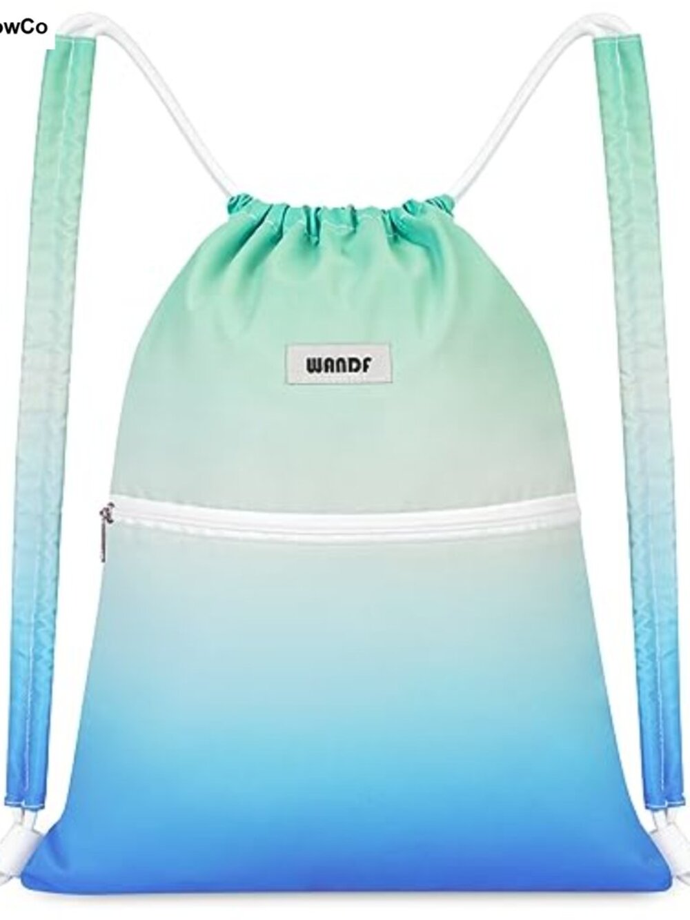 Drawstring Backpack Gym String Bag with Shoulder Pad Water Resistant